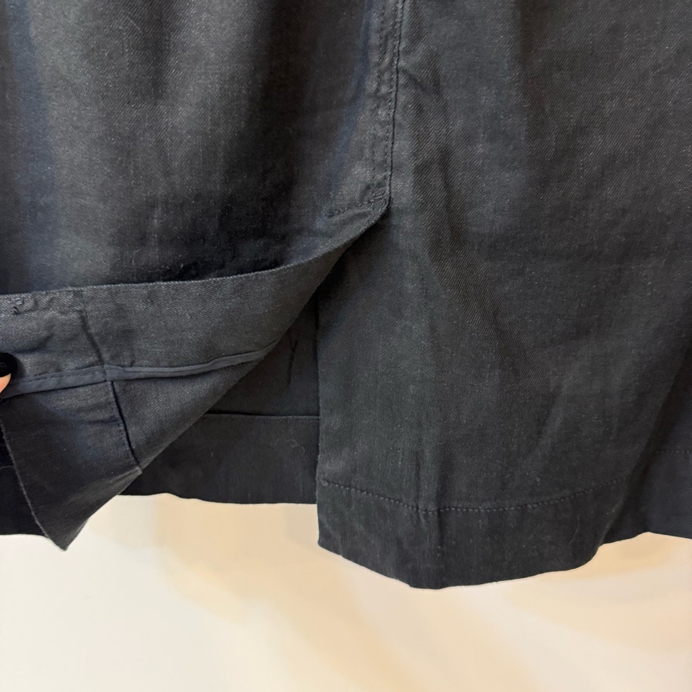 NWT Anthropologie Maeve The Colette Skirt in Black Linen Edition Size Medium - Picture 10 of 15